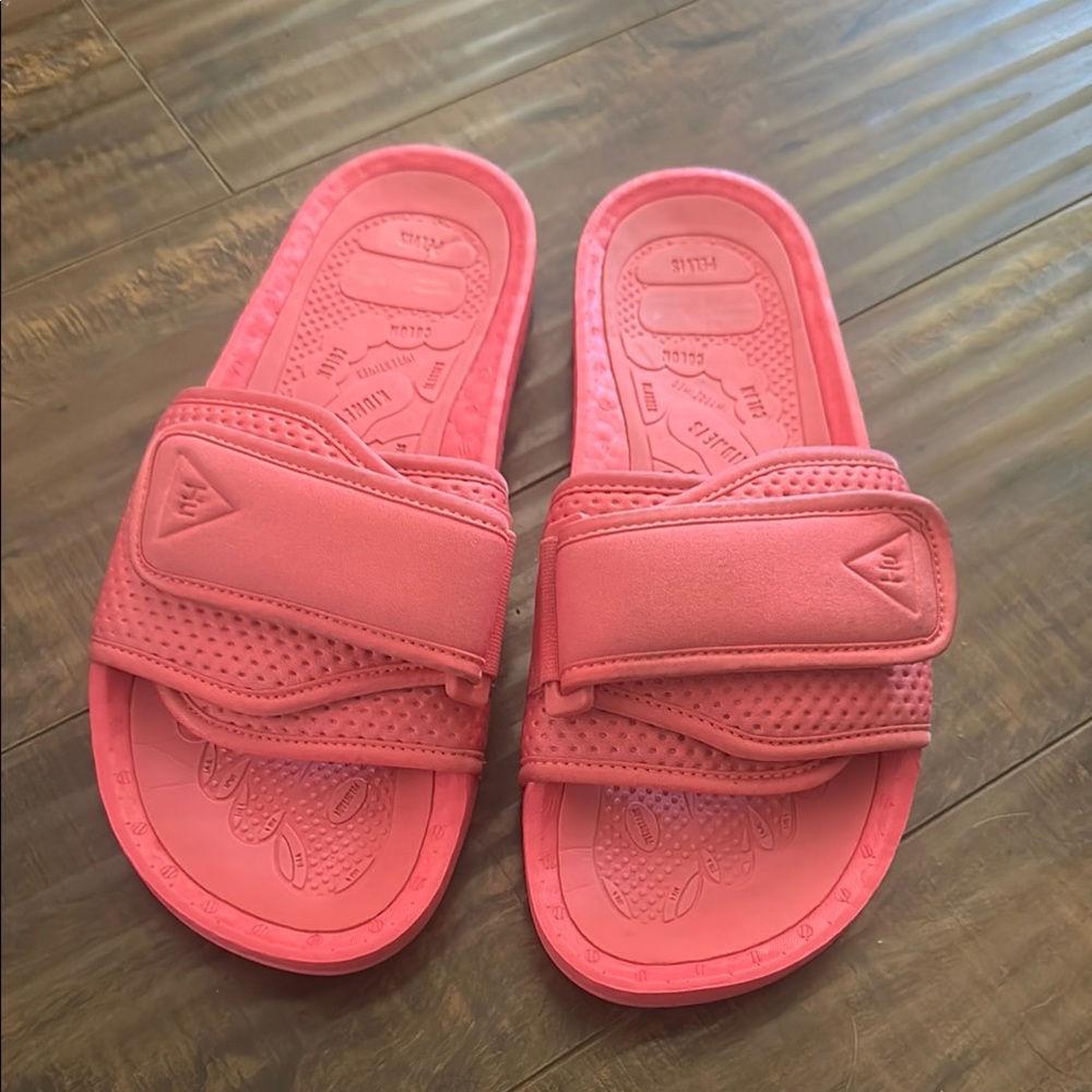 Adidas X Humanrace Chancletas HU Slides Pink Sandals FV7289 Size 9